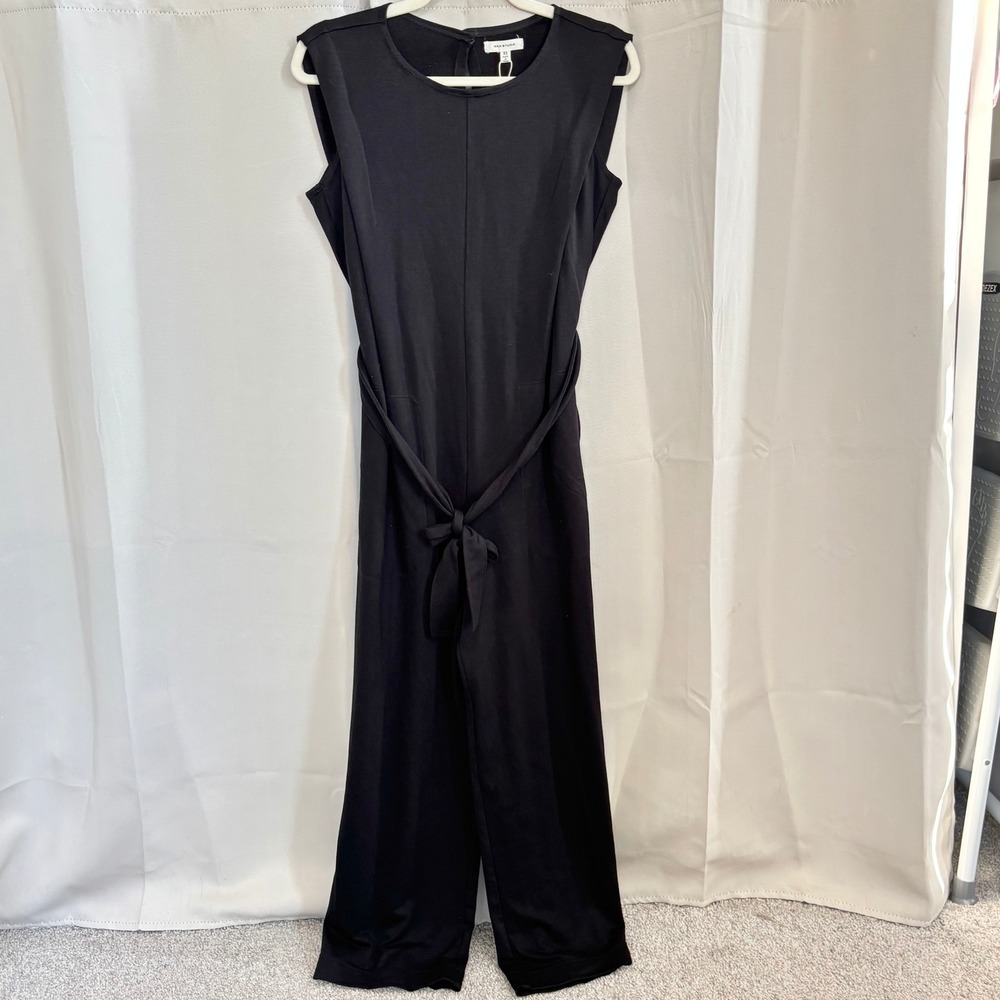 Max Studio Womens Jumpsuit XS Belted Wide Leg Quiet Luxury Professional 20680